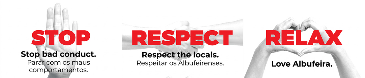 Stop, Respect and Relax campaign banner